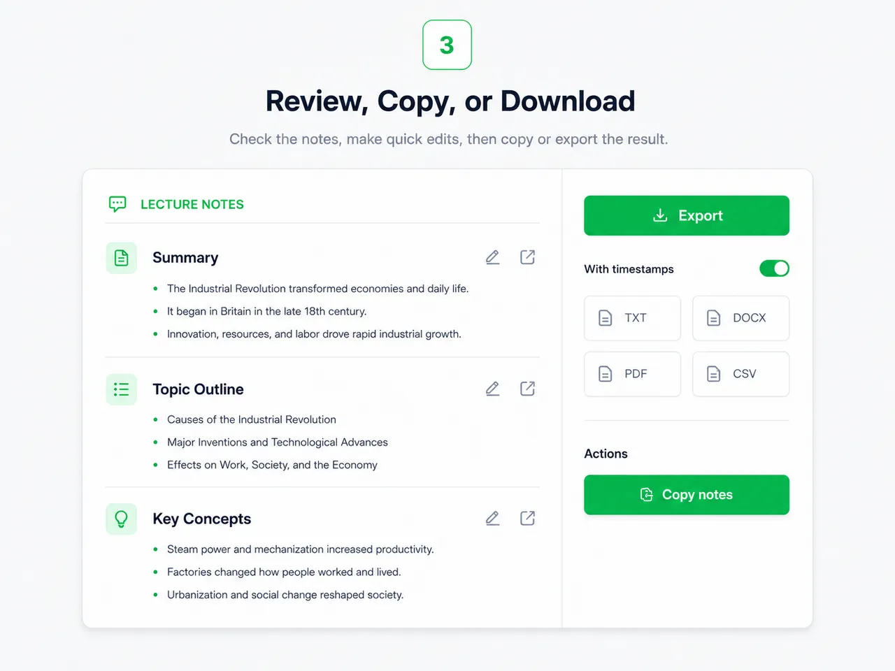 Review, Copy, or Download