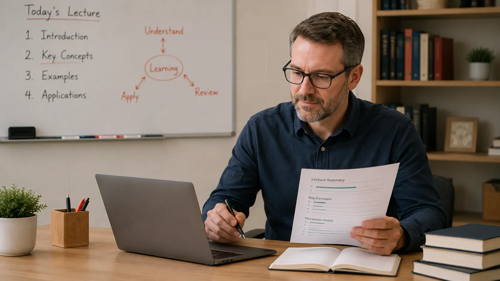 AI study notes for online courses
