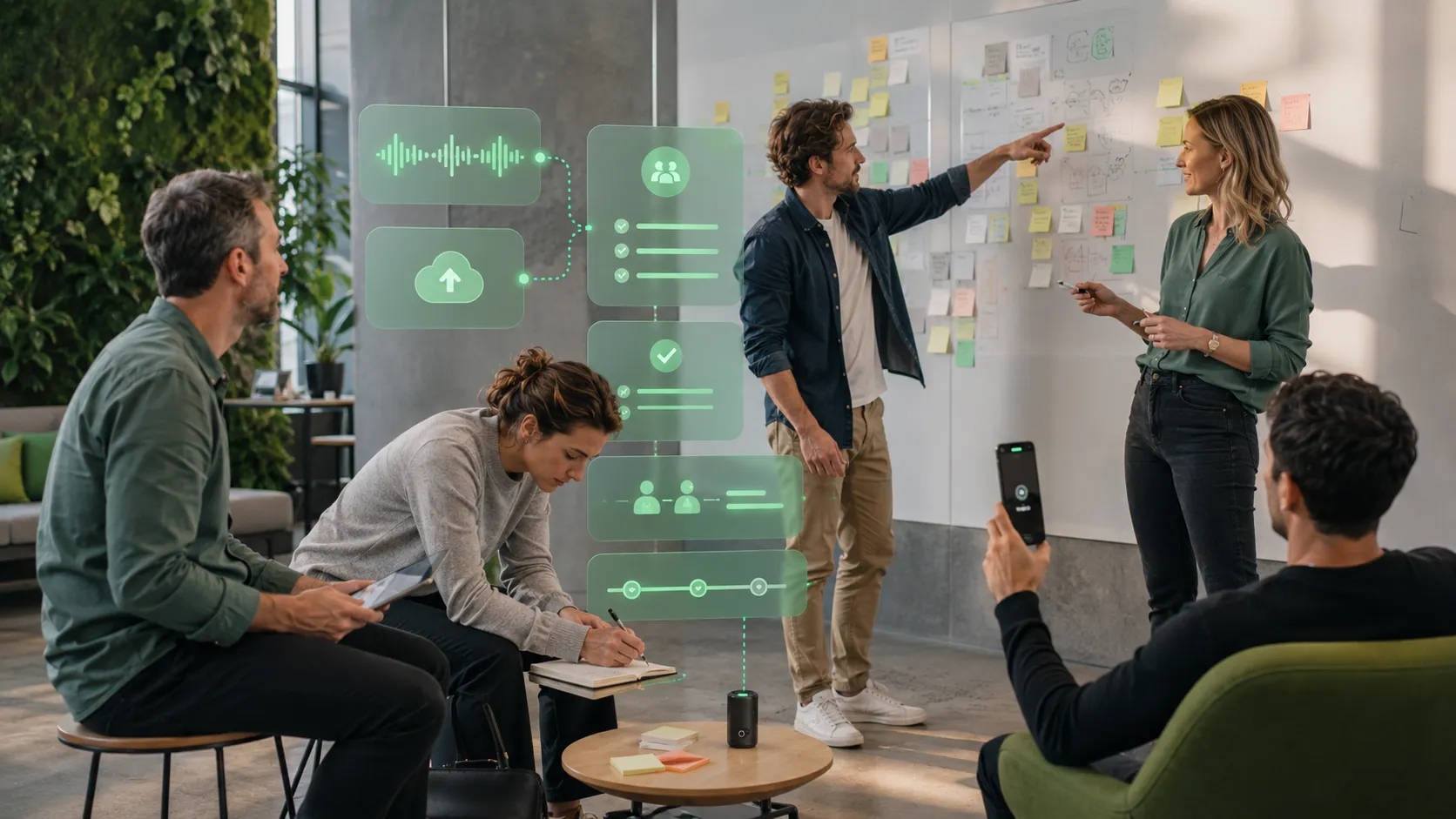 AI note taker for in-person meetings