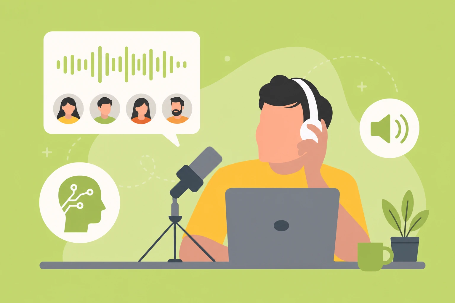 Instant text to audio download for video creators