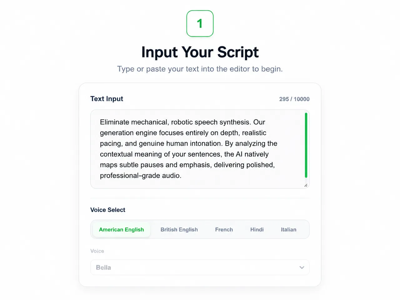 Input Your Script