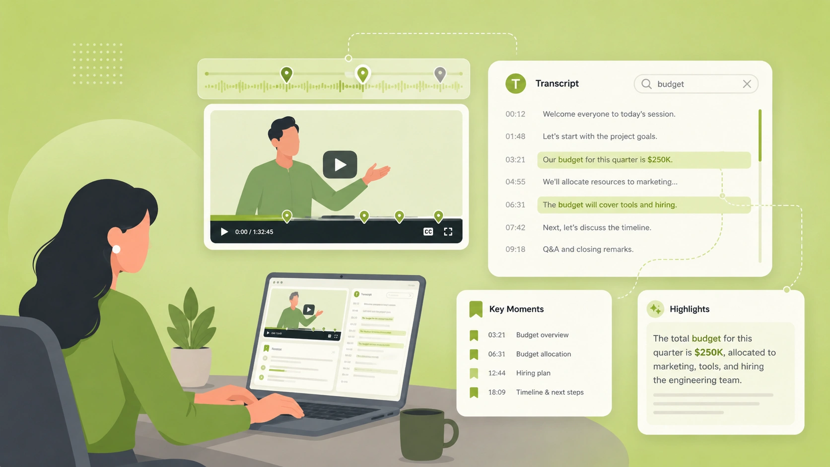 Transcribe Video to Text Without Rewatching