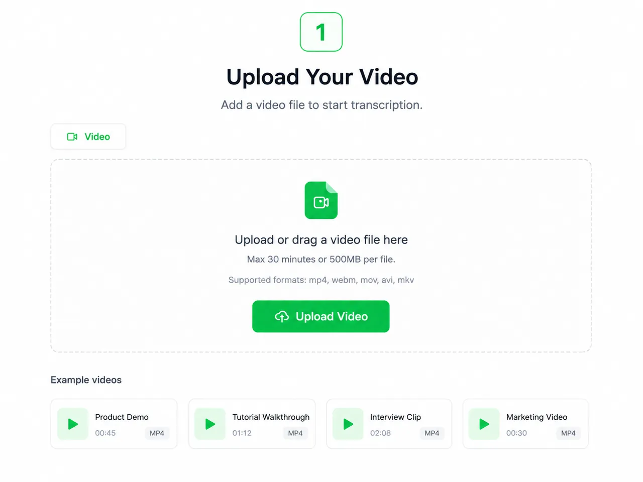 Upload Your Video File